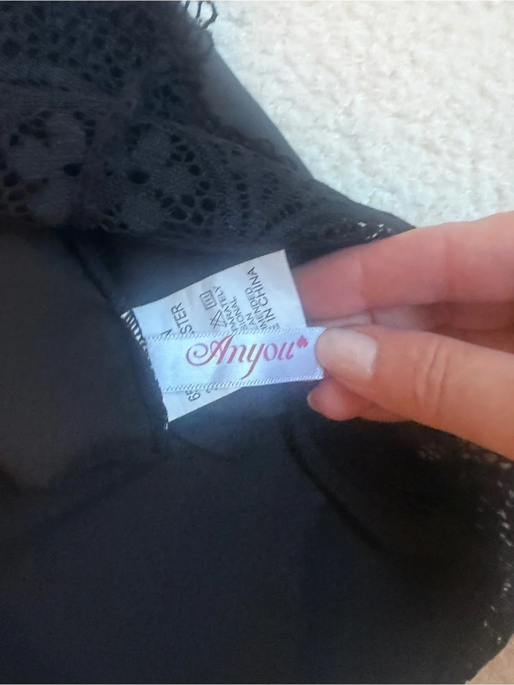 Black Lace Satin Chemise with Sheer Lace Bodice